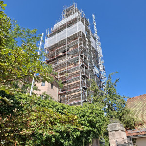 Gerüst St. Georg außen