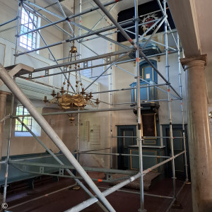 Renovierung St. Georg Gerüst innen